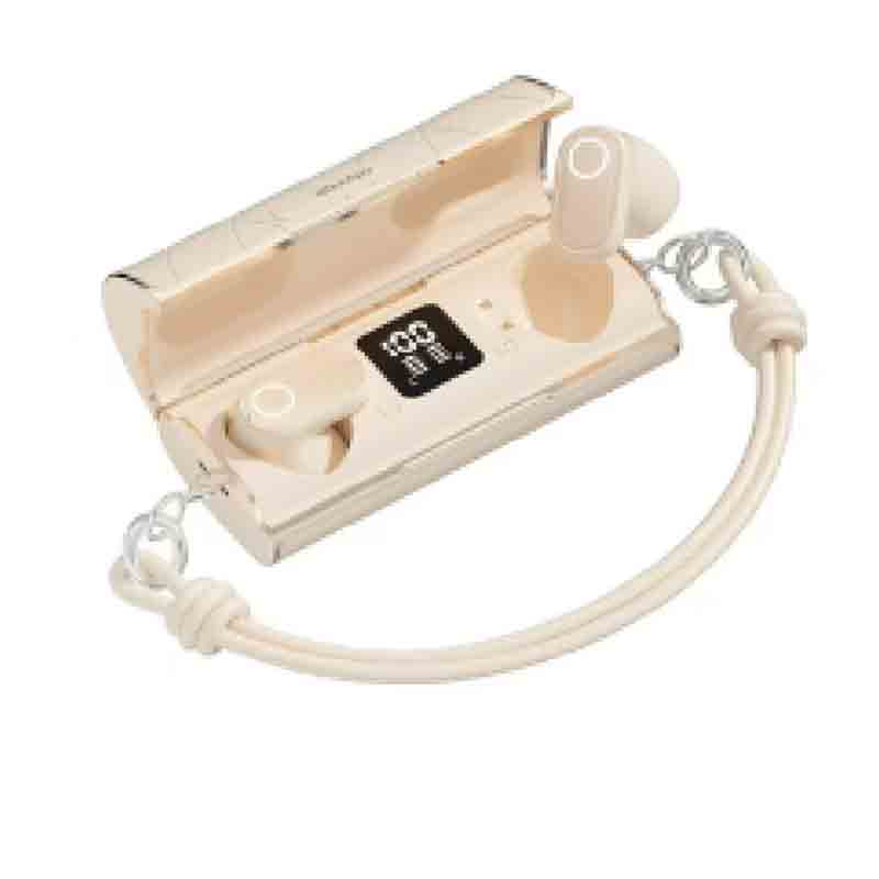 Jewelry Bag Design Stylish semi-in-ear wireless Earphones leather bt Earphones