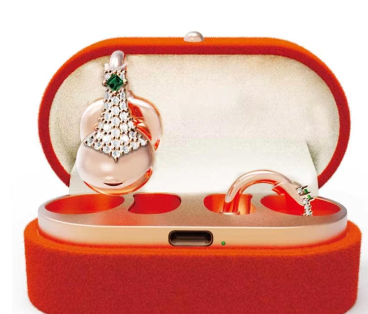 Jewelry Design Open ear clip wireless Earphones stereo fast charging Headsets 