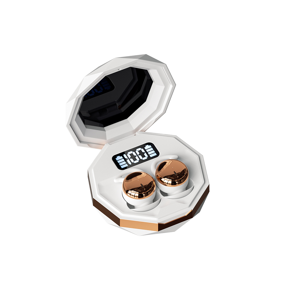 Comfortable mini in-ear Headsets digital display long life Sleep Headphones