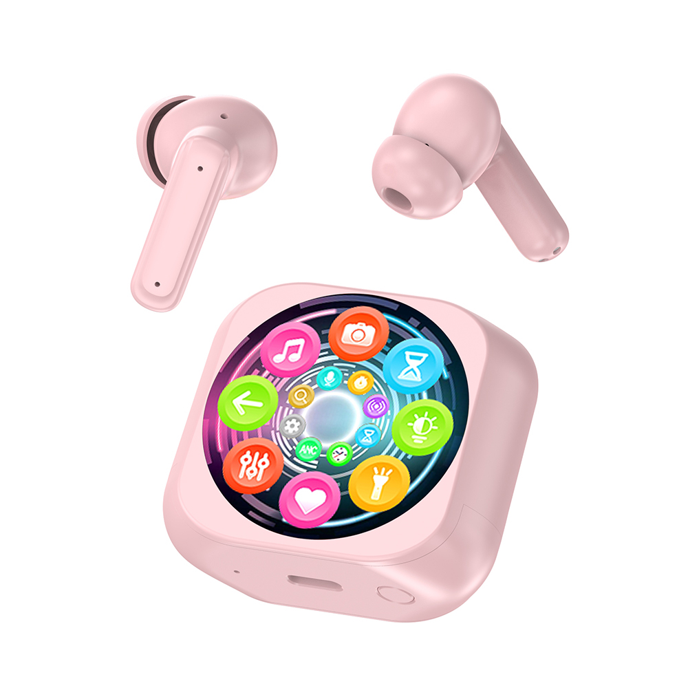 New Trendy Active Noise Reduction Earphone led touch screen hifi stereo Earbuds