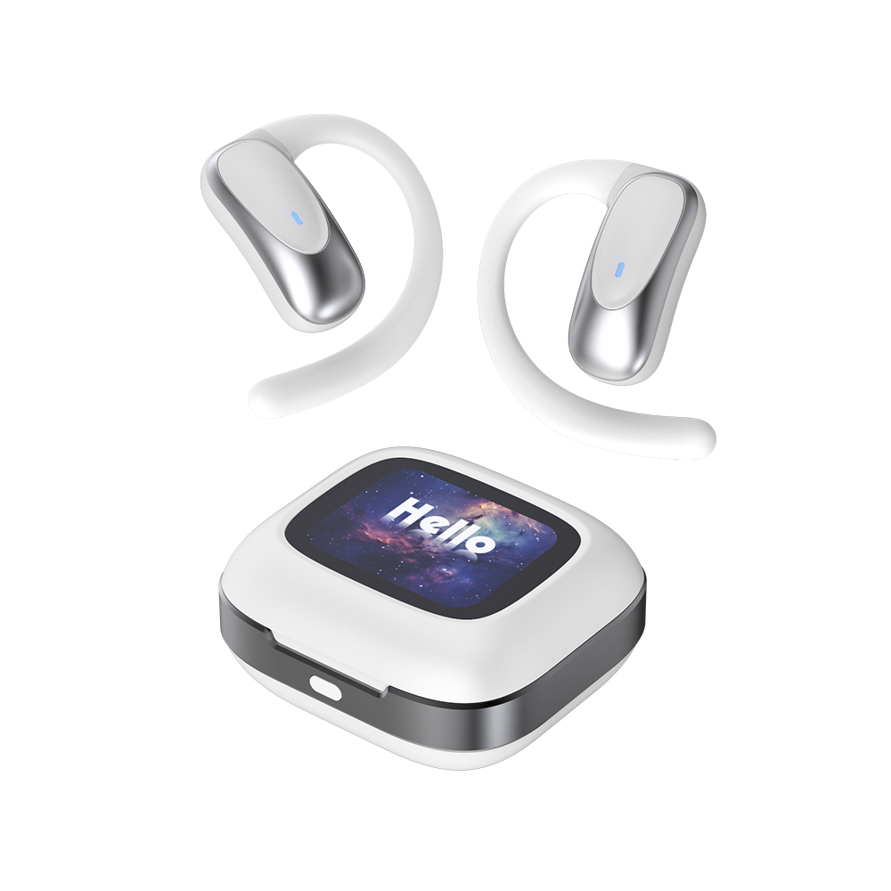 LCD touch screen Headphone open ear bone conduction Hd Stereo Earbuds